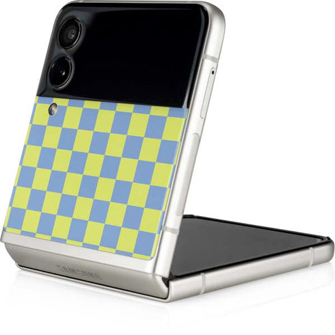 Neon Checkered Galaxy Z Flip3 5G Skin